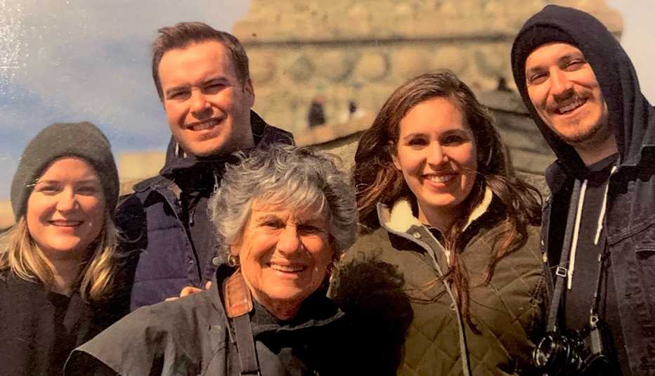  Judy Stein on a pre-pandemic trip to New York City with her grandchildren and their significant other,