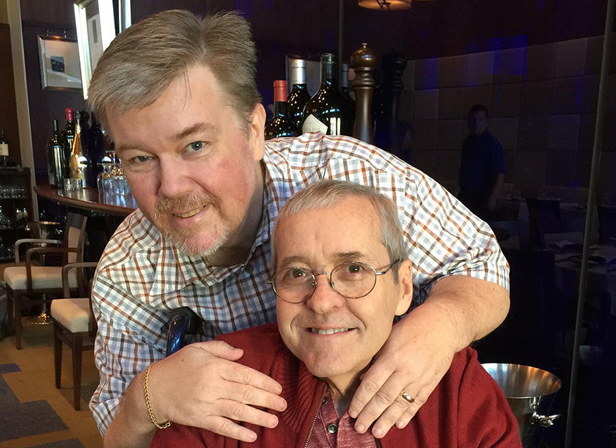 Patrick Evans-Hylton with his late husband Wayne.