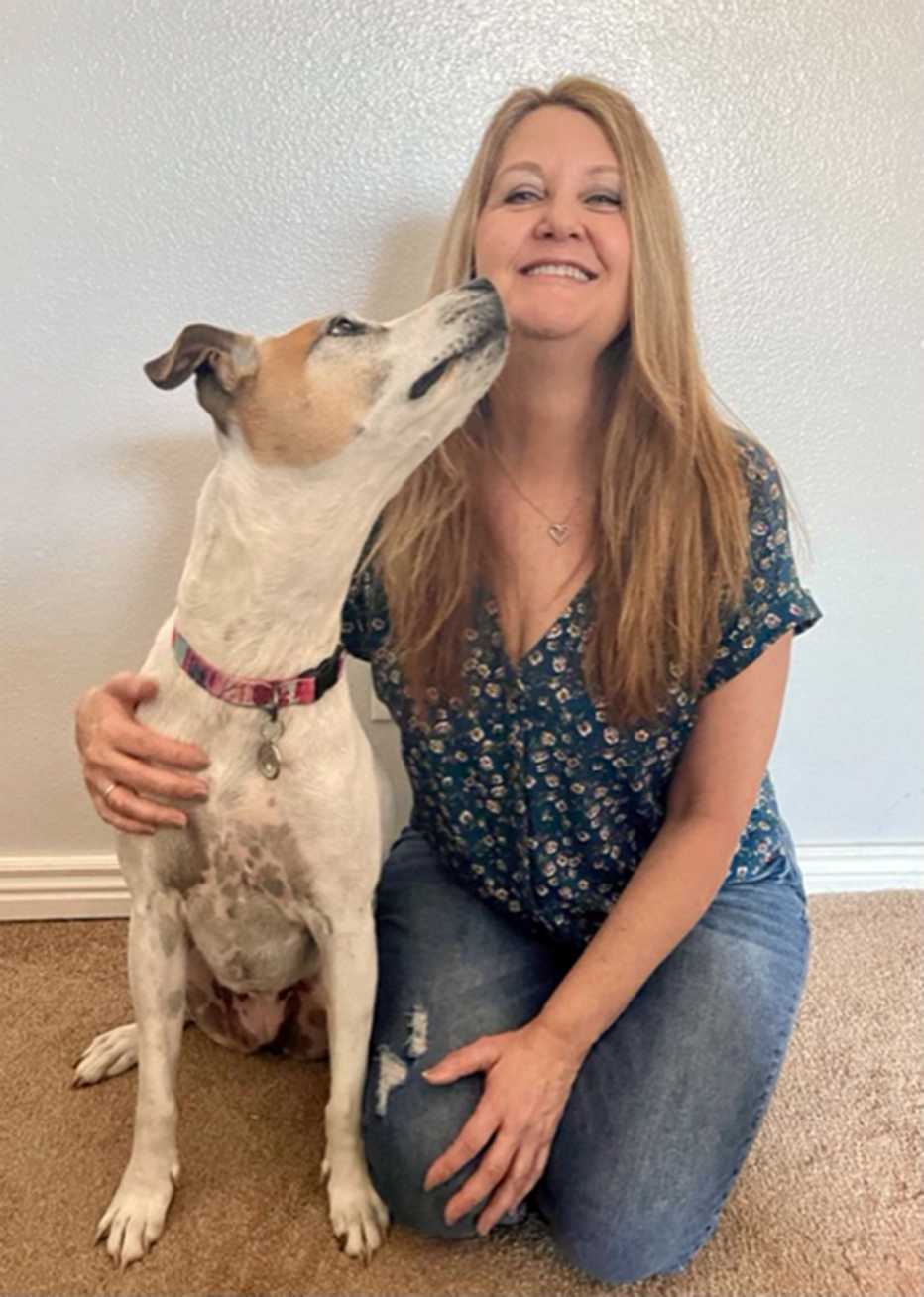 peggy mazeikas and her dog