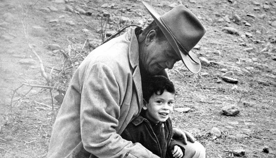 John Wayne and son Ethan John Wayne and son Ethan