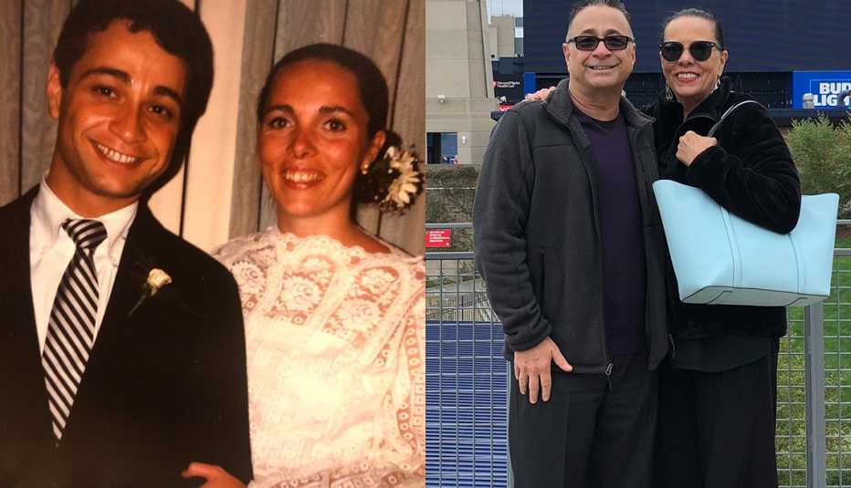 Ralph and Betty Frongello, then and now