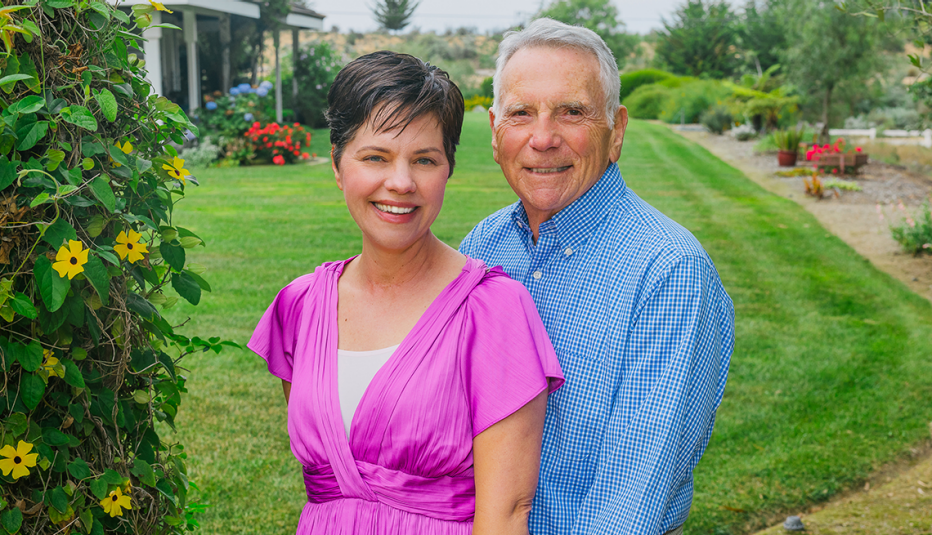 carrie forrest age forty eight and alan seidner age eighty have been married twenty five years