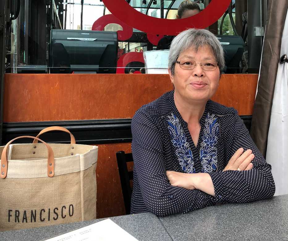 diana lin lee in a restaurant