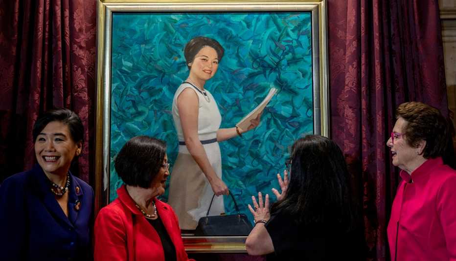 unveiling of a portrait of patsy mink unveiling of a portrait of patsy mink
