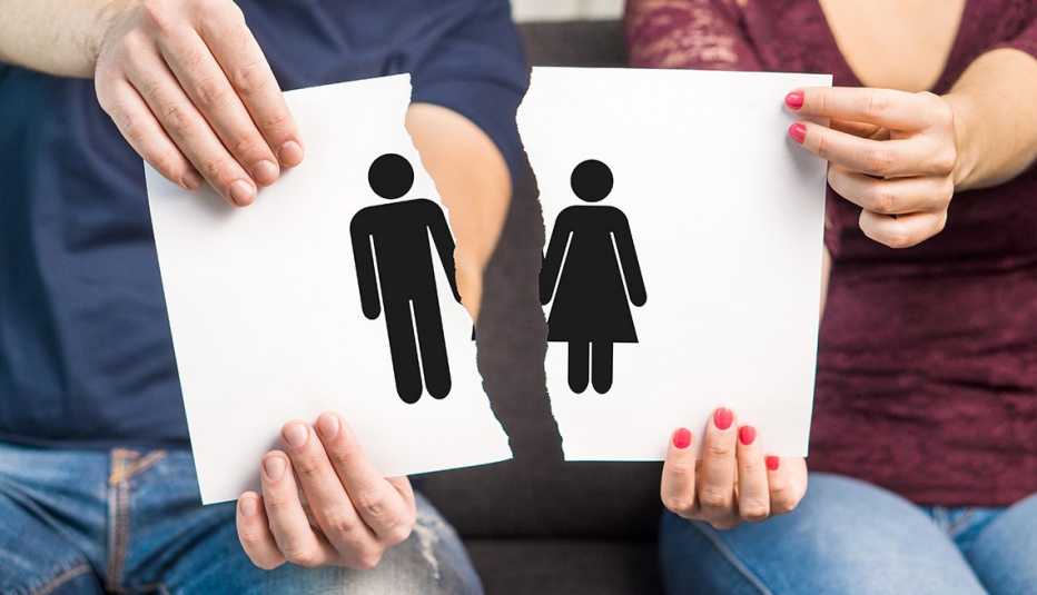 Break up, divorce and marital problems concept. 