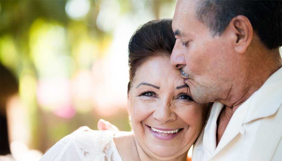 Close-up of happy and loving couple
