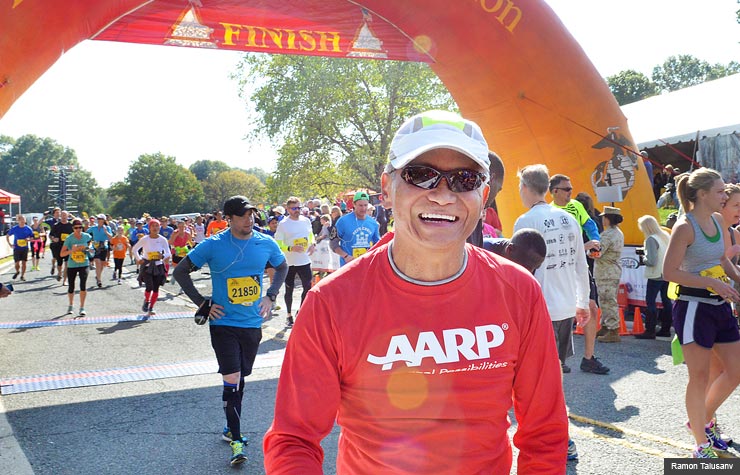 Retired General Tony Taguba ran the Marine Corps Marathon on October 27, 2013 in Arlington, Virginia , Life at 50 (Ramon Talusan) Retired General Tony Taguba ran the Marine Corps Marathon on October 27, 2013 in Arlington, Virginia , Life at 50 (Ramon Talusan)