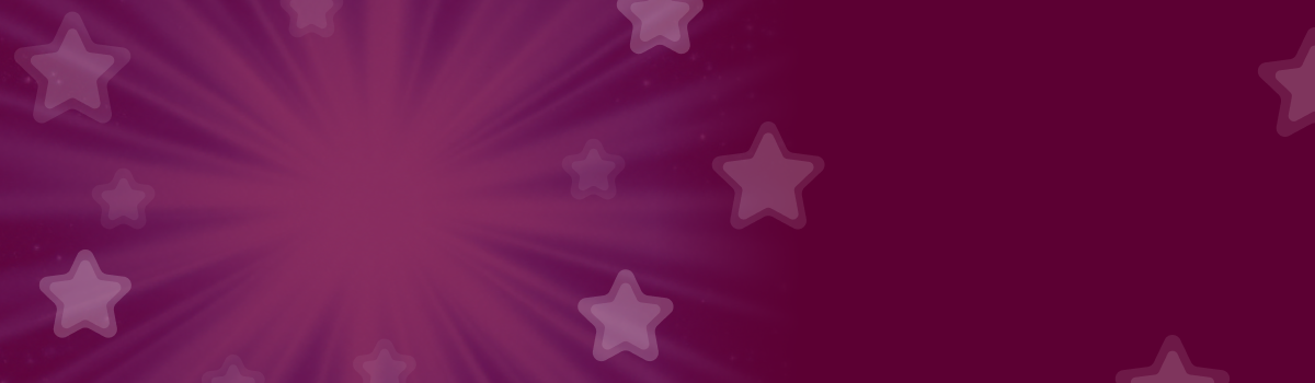 Plum background with stars and burst