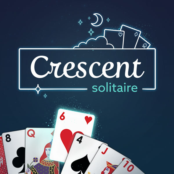 crescent solitaire square promo asset art