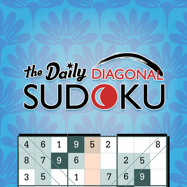 the daily diagonal sudoku square promo asset art
