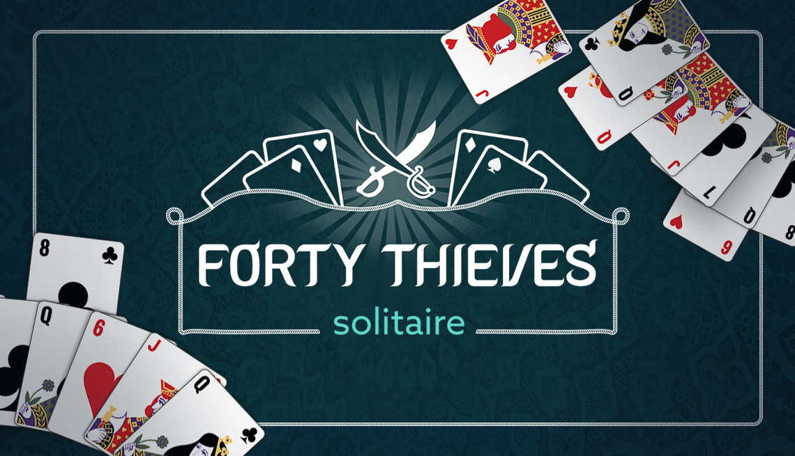 forty thieves solitaire promo game art