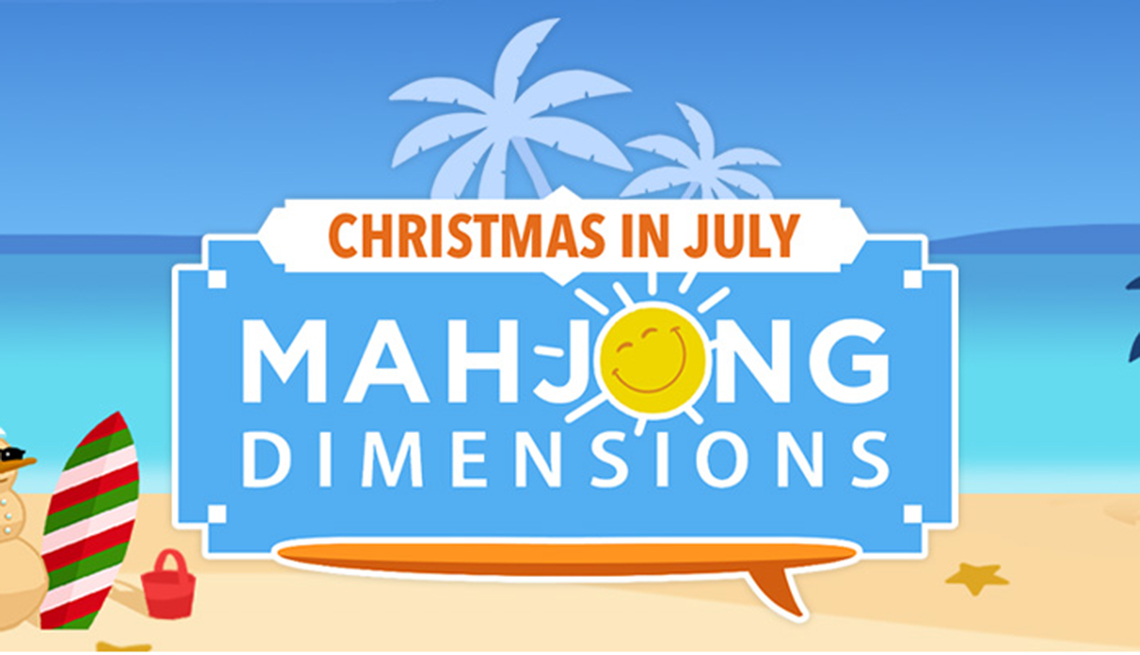 Enjoy Playing Christmas in July Mahjongg Dimensions