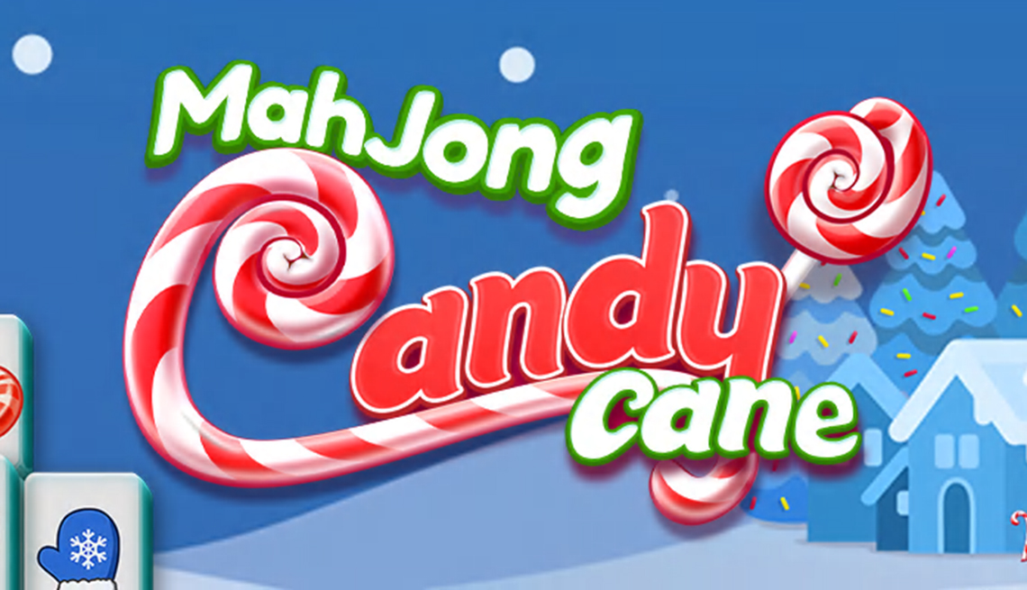 Enjoy Playing Mahjongg Candy Cane