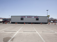Vote Early Here sign, Battleground 2012