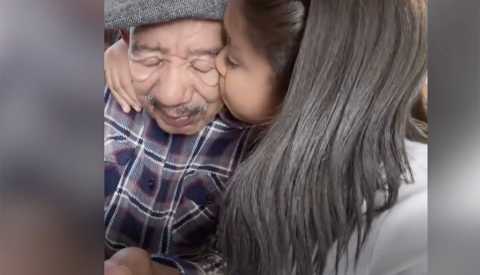 grandpa, granddaughter tiktok video screenshot grandpa, granddaughter tiktok video screenshot