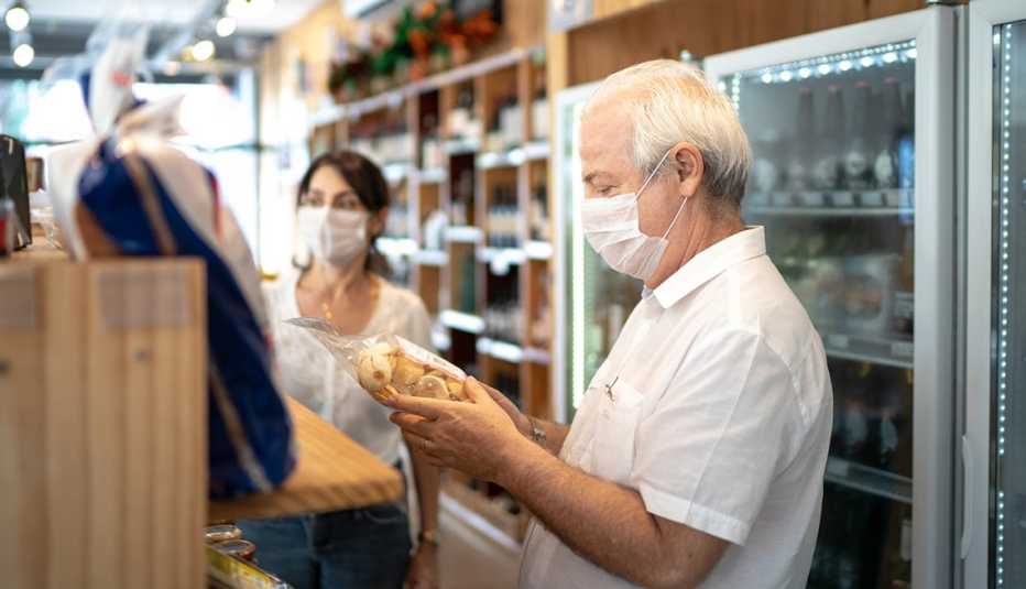 Man shopping at store