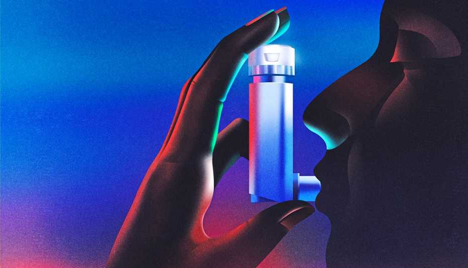 A digital inhaler attachment helps make sure you get the correct dosages. 