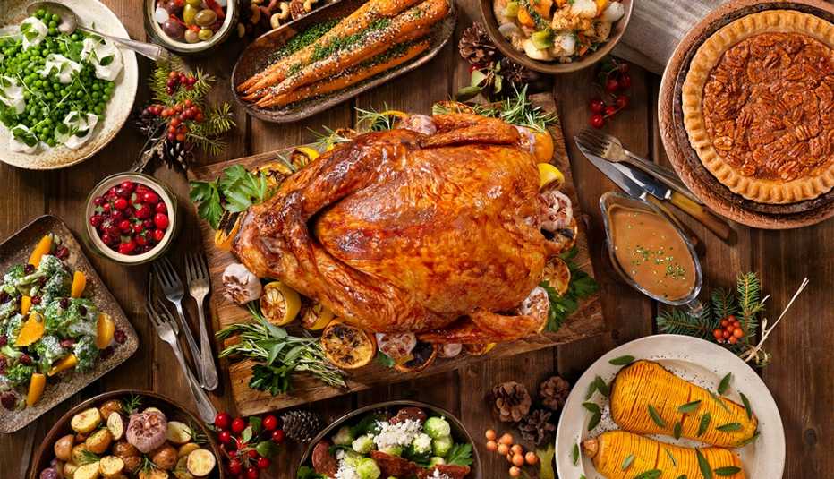 Maple glazed turkey dinner
