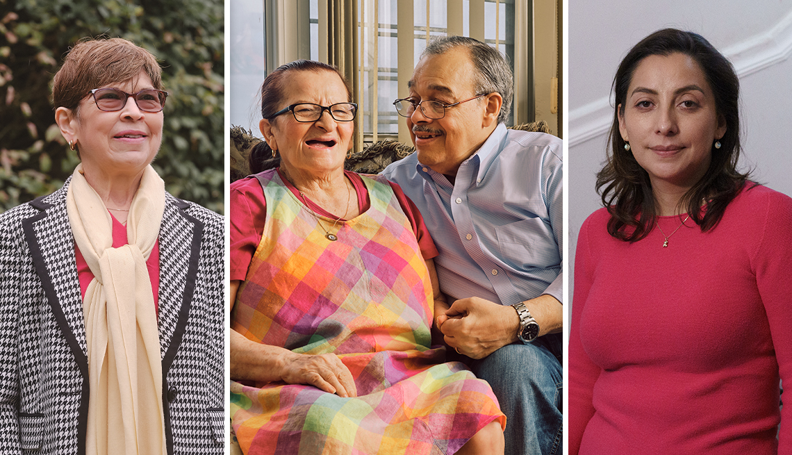 From left: Martha Villanigro-Santiago; Maria and William Rodríguez; Perla Castro