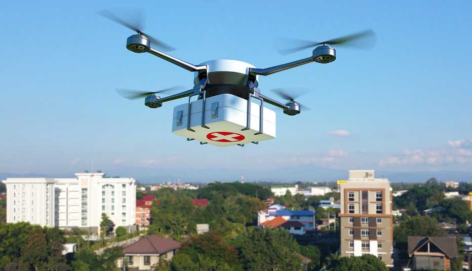 Drone Delivers AED