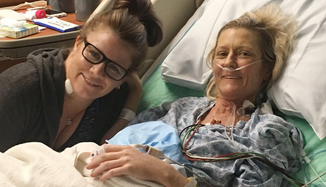 Terra Goudge suffered from cancer and needed a liver transplant to survive. Her friend Amy Aleck volunteered to be a donor.
