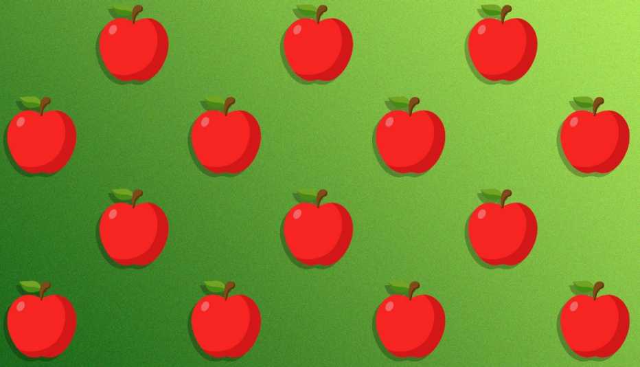 pattern of apples 