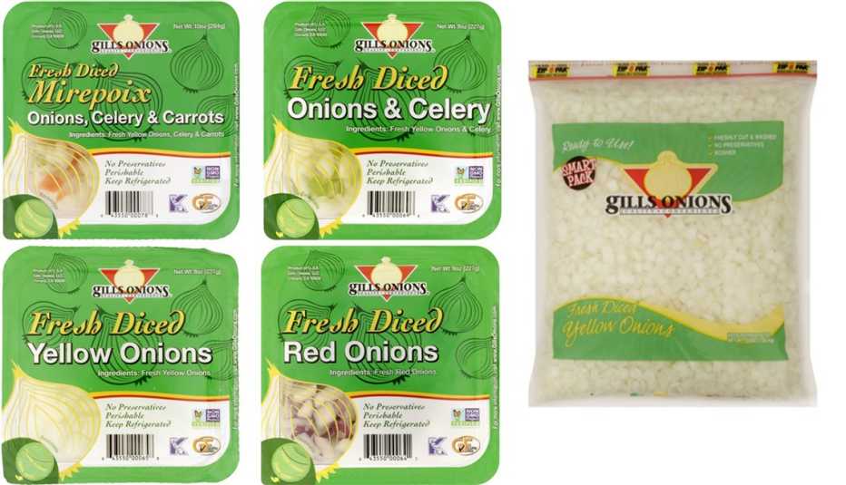 gills onions products recalled in october twenty twenty three include packaged onions mixed with celery and carrots packaged cut red onions packaged cut onions and celery and bags of plain cut onions