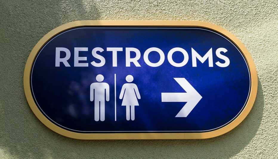 Public restroom sign