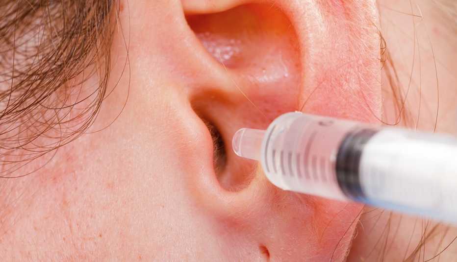 medical ear wash with water in syringe medical ear wash with water in syringe