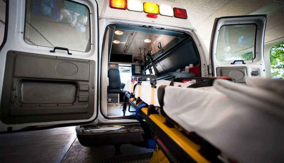 Stretcher and ambulance 