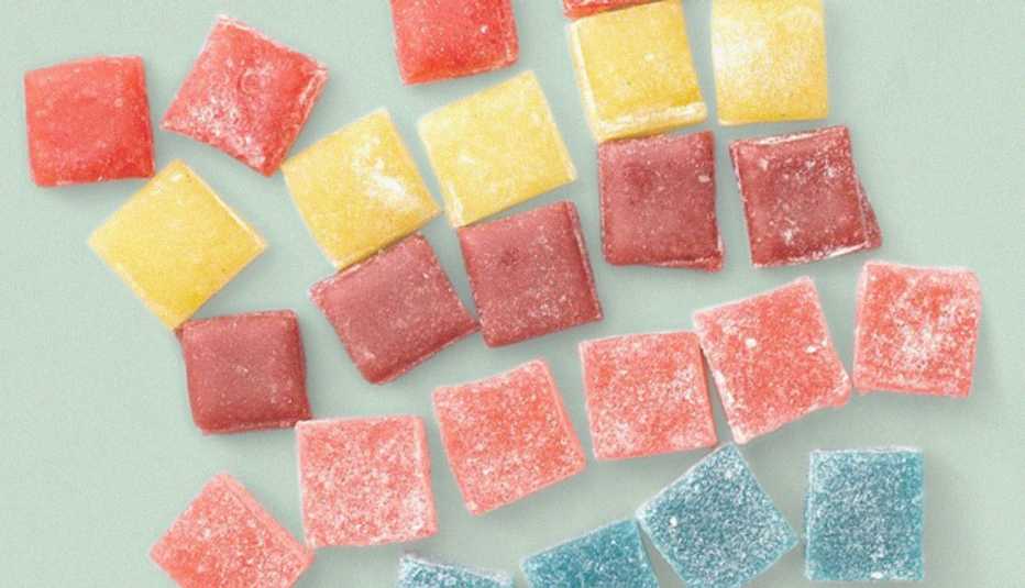 assortment of marijuana gummies 