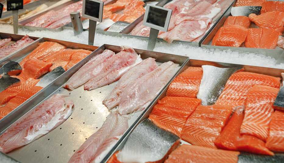 Fish at a grocery store