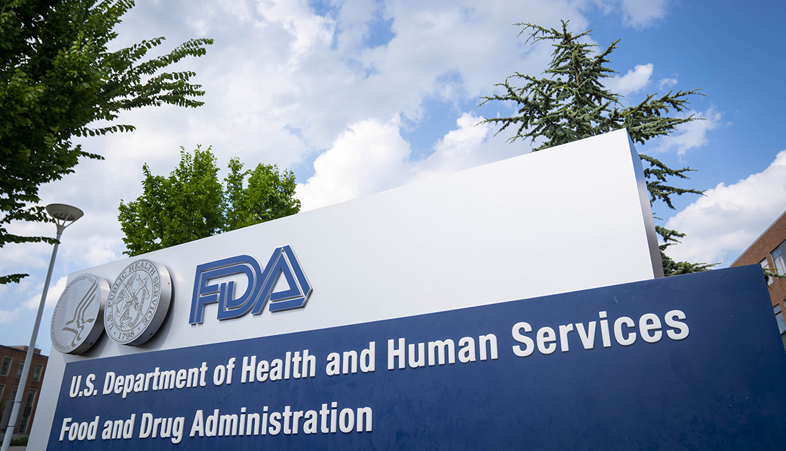 a sign for the Food And Drug Administration building