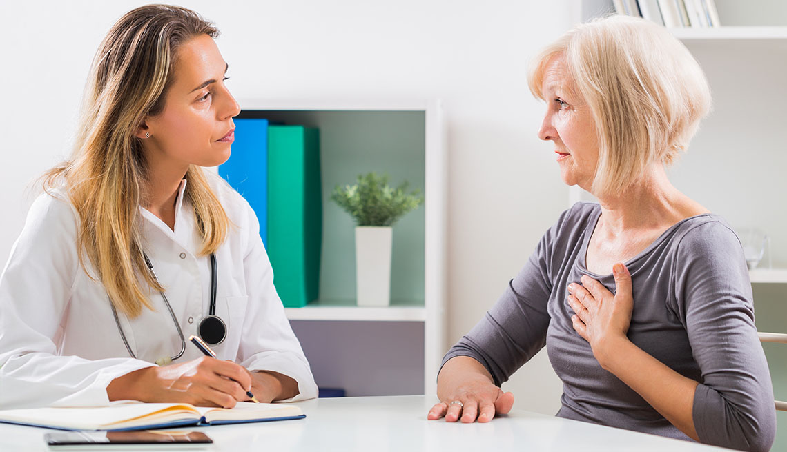 Woman with medical provider