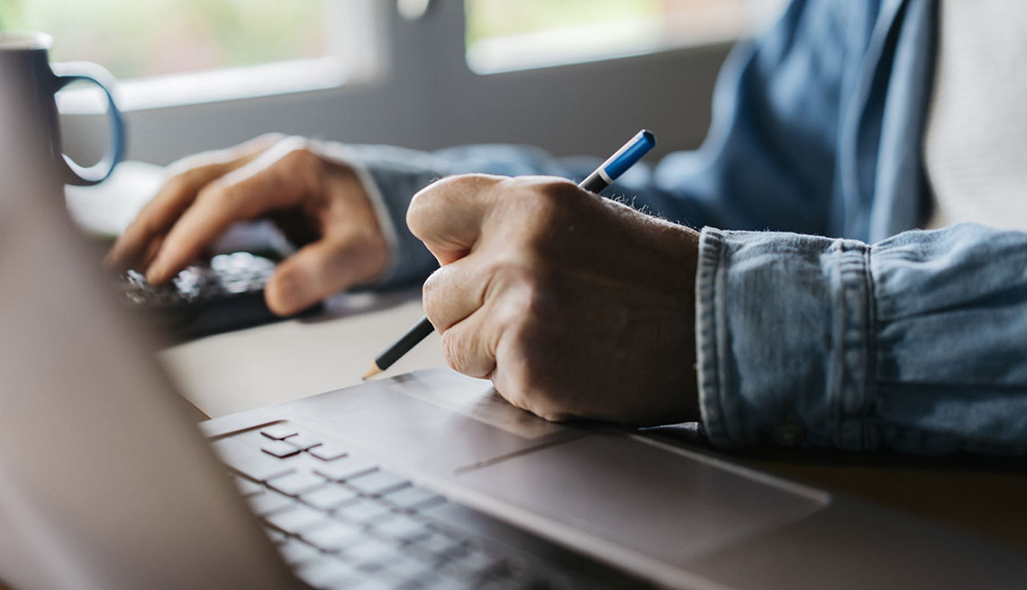 Person working at computer