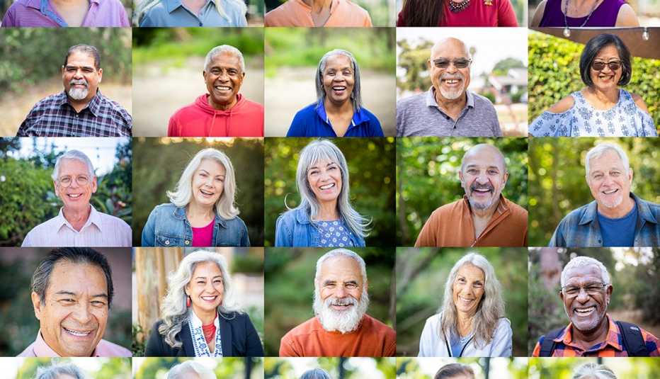 collage of fifteen different peoples faces 