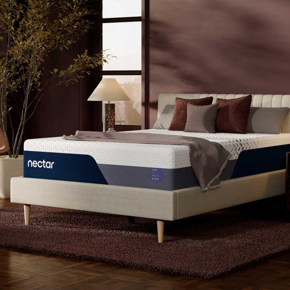 The Nectar Luxe Memory Foam on display