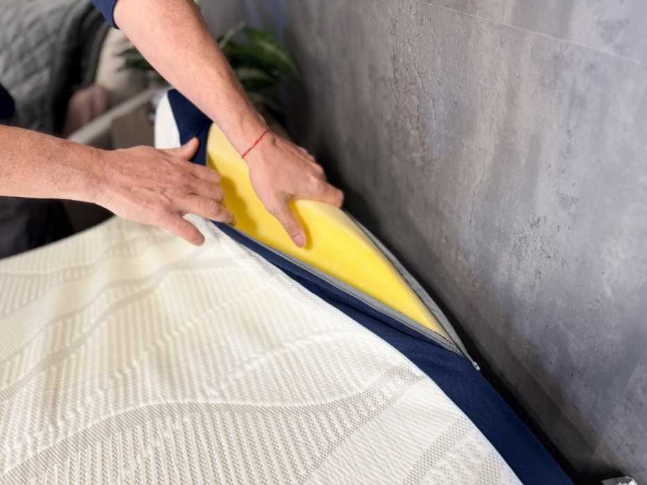 The inside of the Nectar Mattress Topper With Cooling Gel Memory Foam
