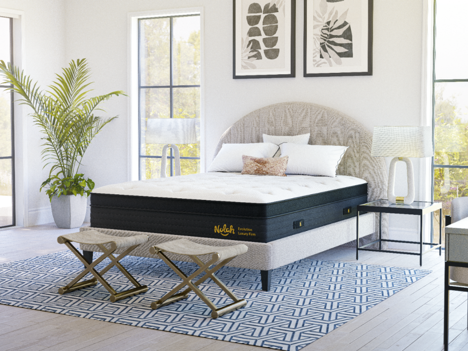 Nolah Evolution Luxury Firm mattress on display