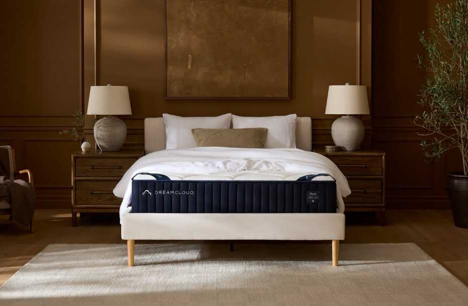 The DreamCloud Classic Memory Foam on display