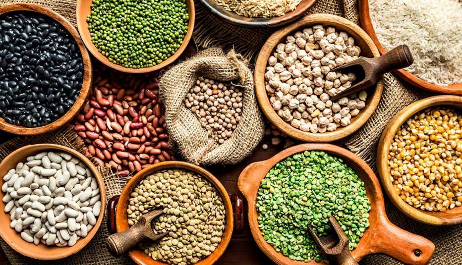 top view of legumes