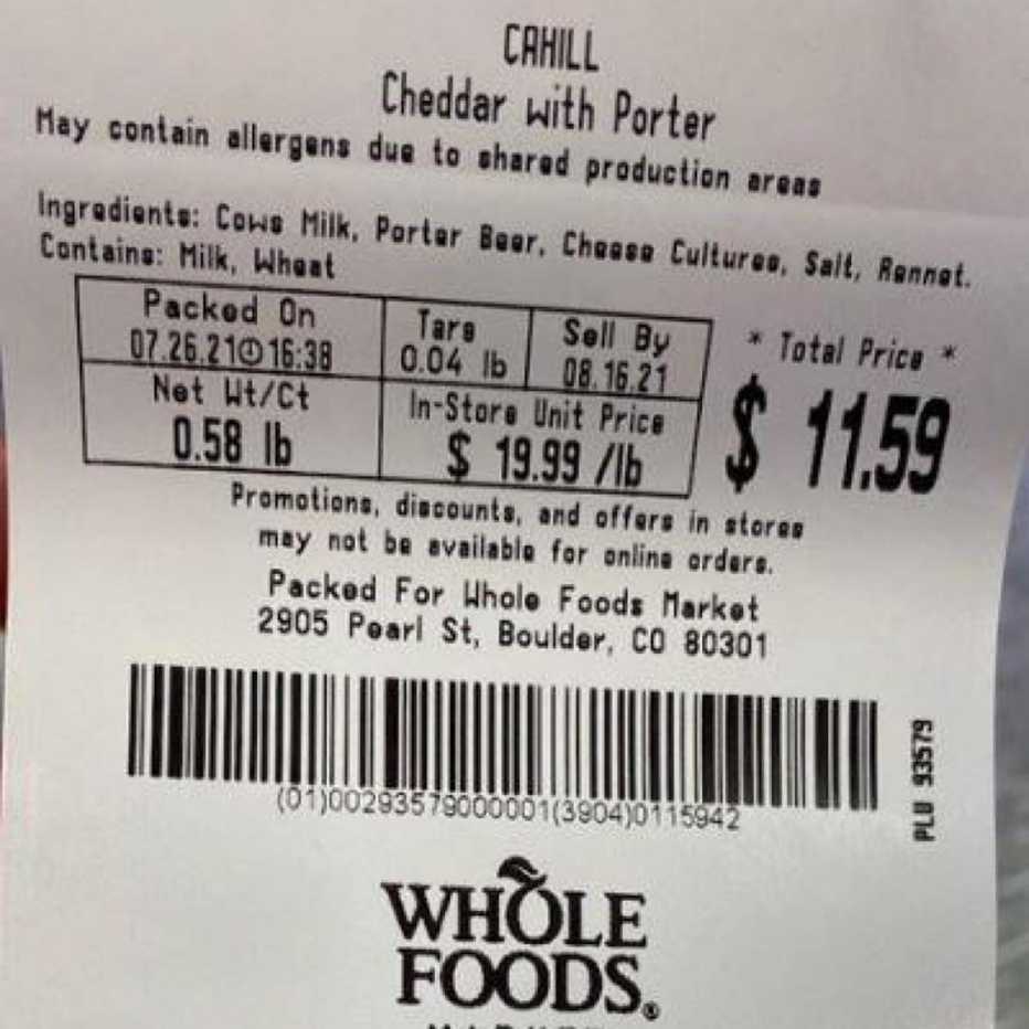 recalled whole foods cahill cheddar with porter cheese recalled whole foods cahill cheddar with porter cheese