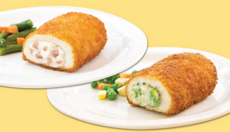 frozen product recall shows two of the chicken prepared foods being recalled