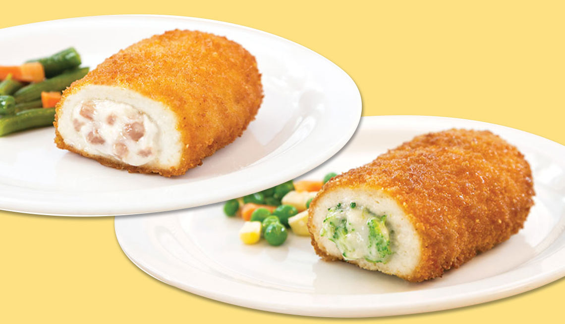 frozen product recall shows two of the chicken prepared foods being recalled