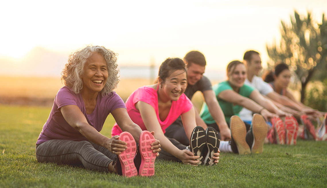 Fitness Class Stretching
