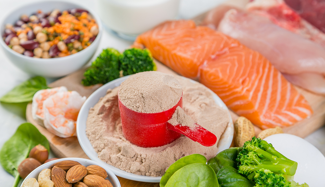Selection on vegetarian and animal origin protein sources