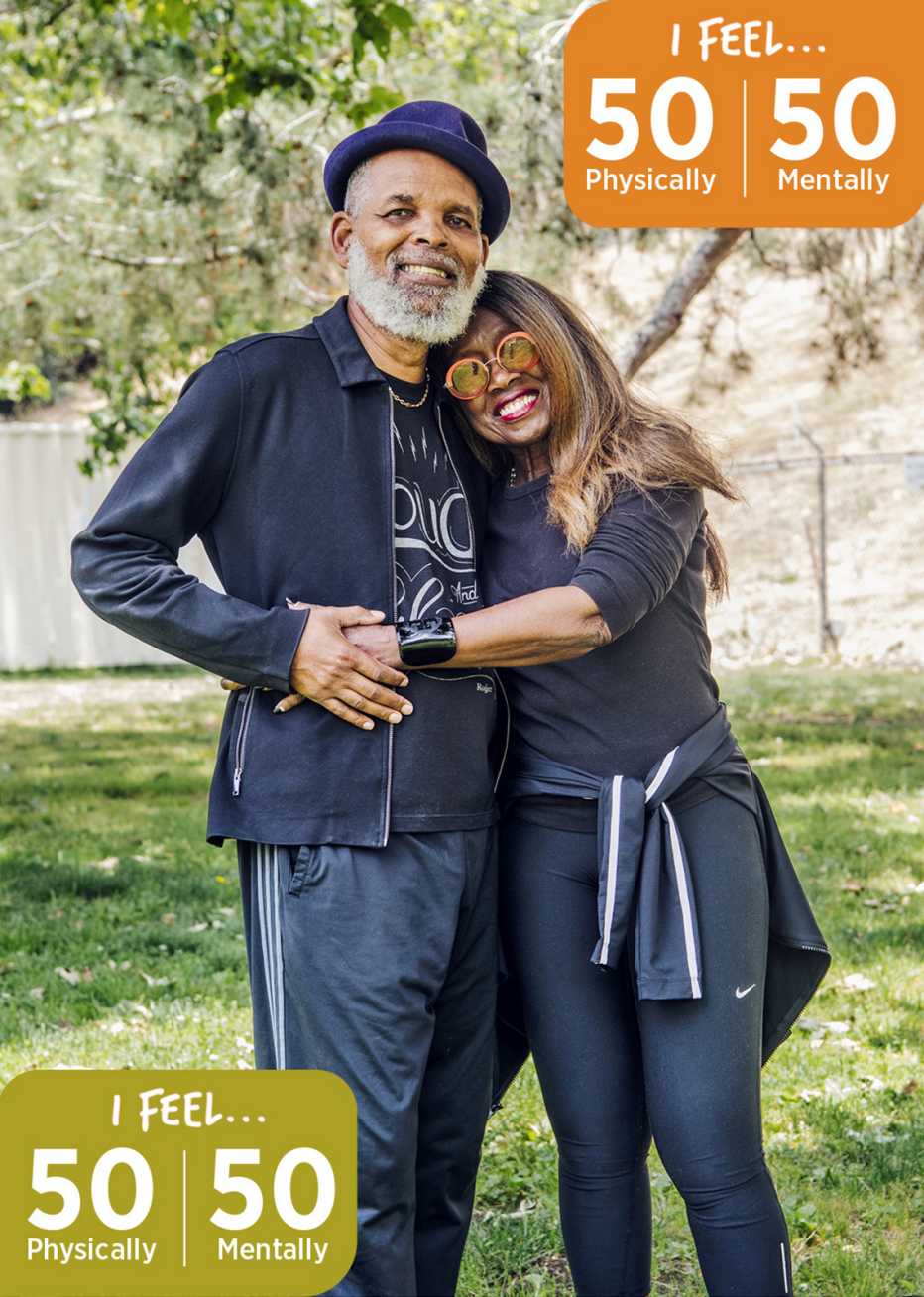 Eric Mosley, 71, and Clara Mosley, 81. Both of them say they only feel age 50 both physically and mentally seventy one year old eric mosley and eighty one clara mosley both of them say they only feel age fifty both physically and mentally