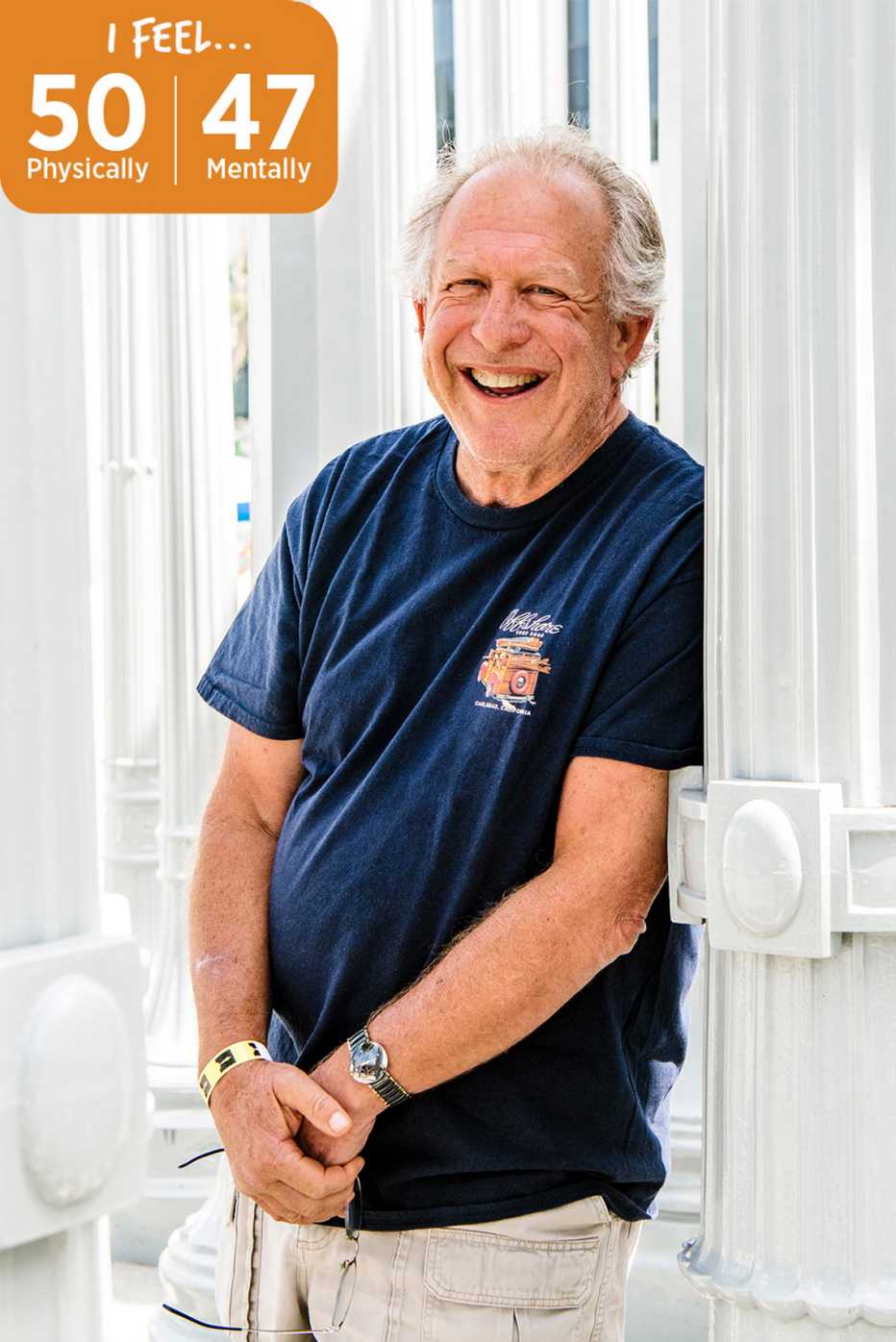 Marc Chesin, 68, says he feels 50 physically and 47 mentally sixty eight year old marc chesin says he only feels age fifty physically and forty seven mentally