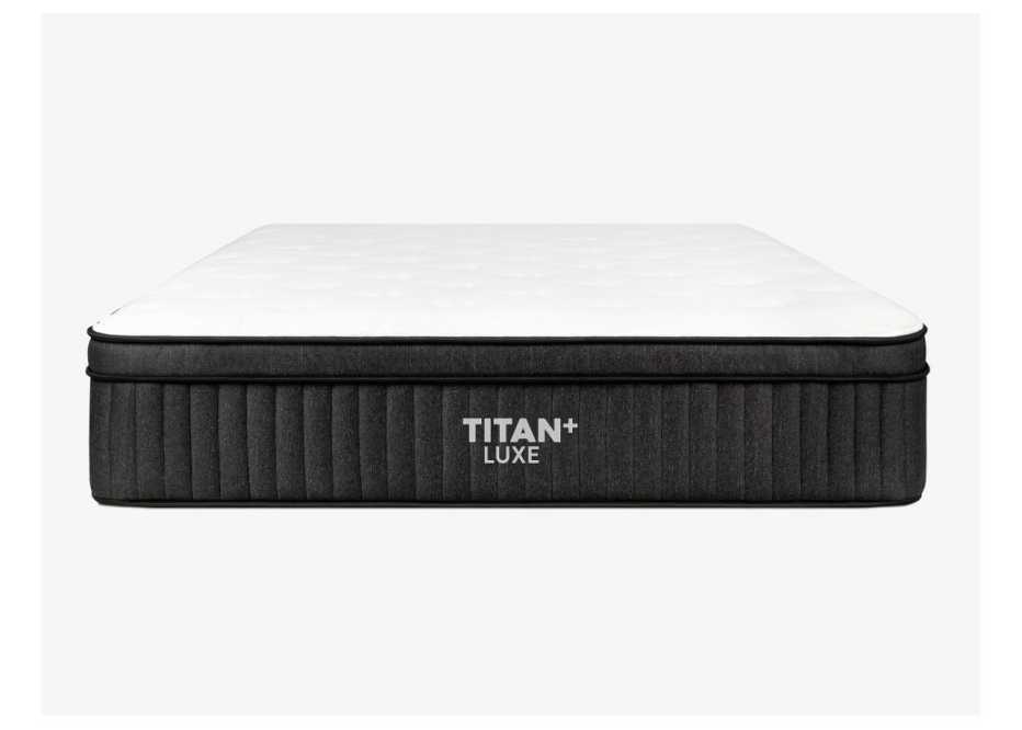 The Titan Plus Luxe mattress in a bedroom