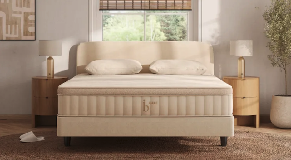 The Birch Luxe mattress in a bedroom